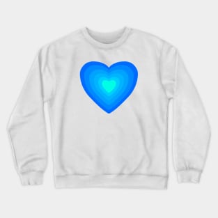 Blue Heart Crewneck Sweatshirt